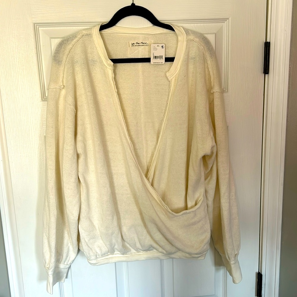 Free People, Large, White Sweater